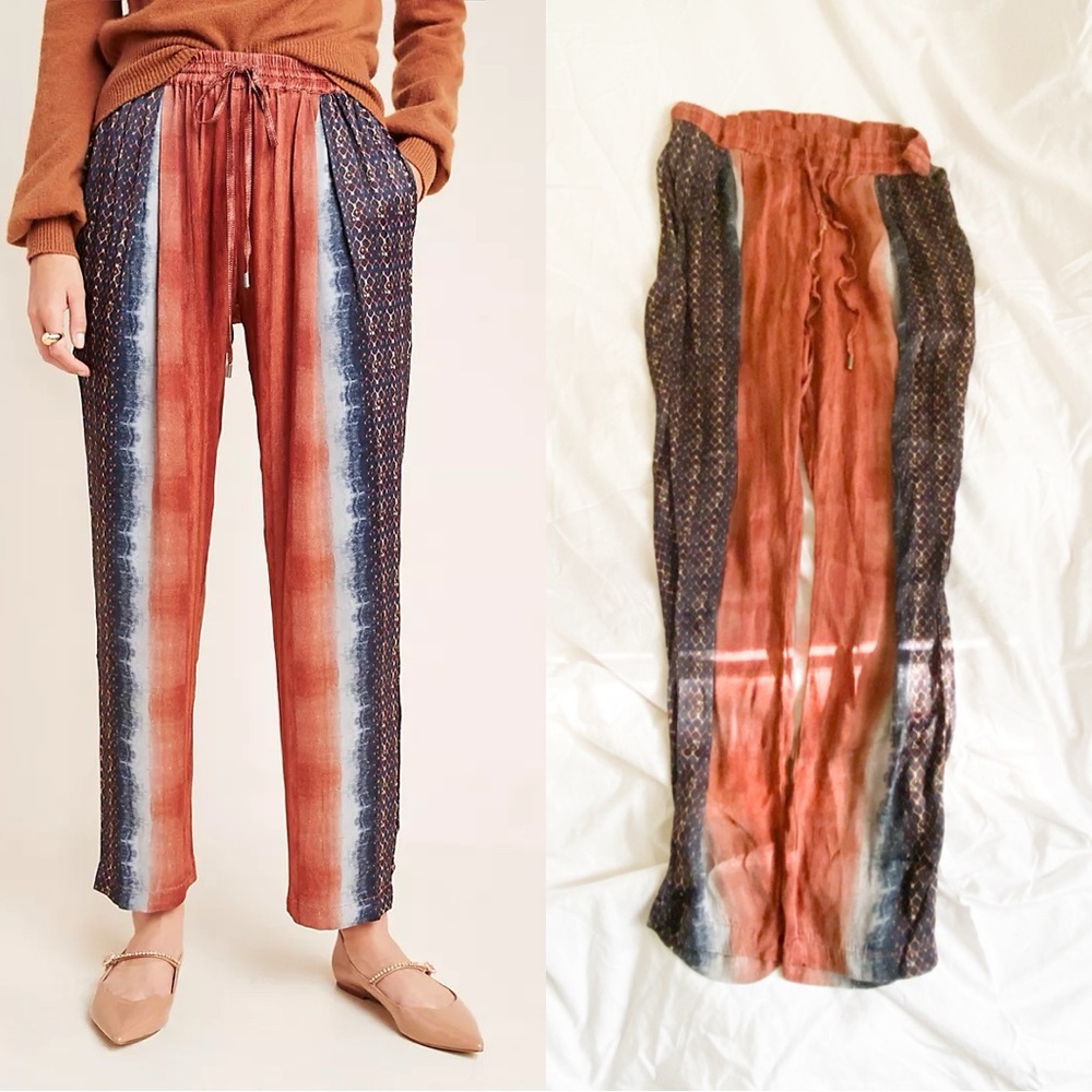 ANTHROPOLOGIE Mallorca Dyed Tapered Joggers Size Small